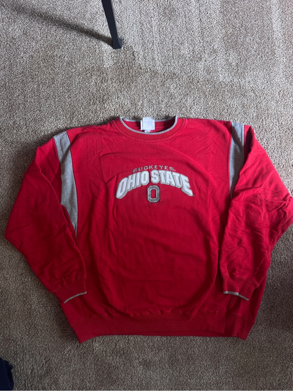 Ohio State Red / Grey Crewneck Sweatshirt